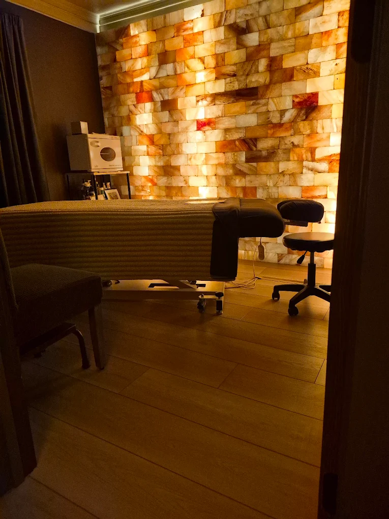 Massage therapy room at Salt Spa Haven